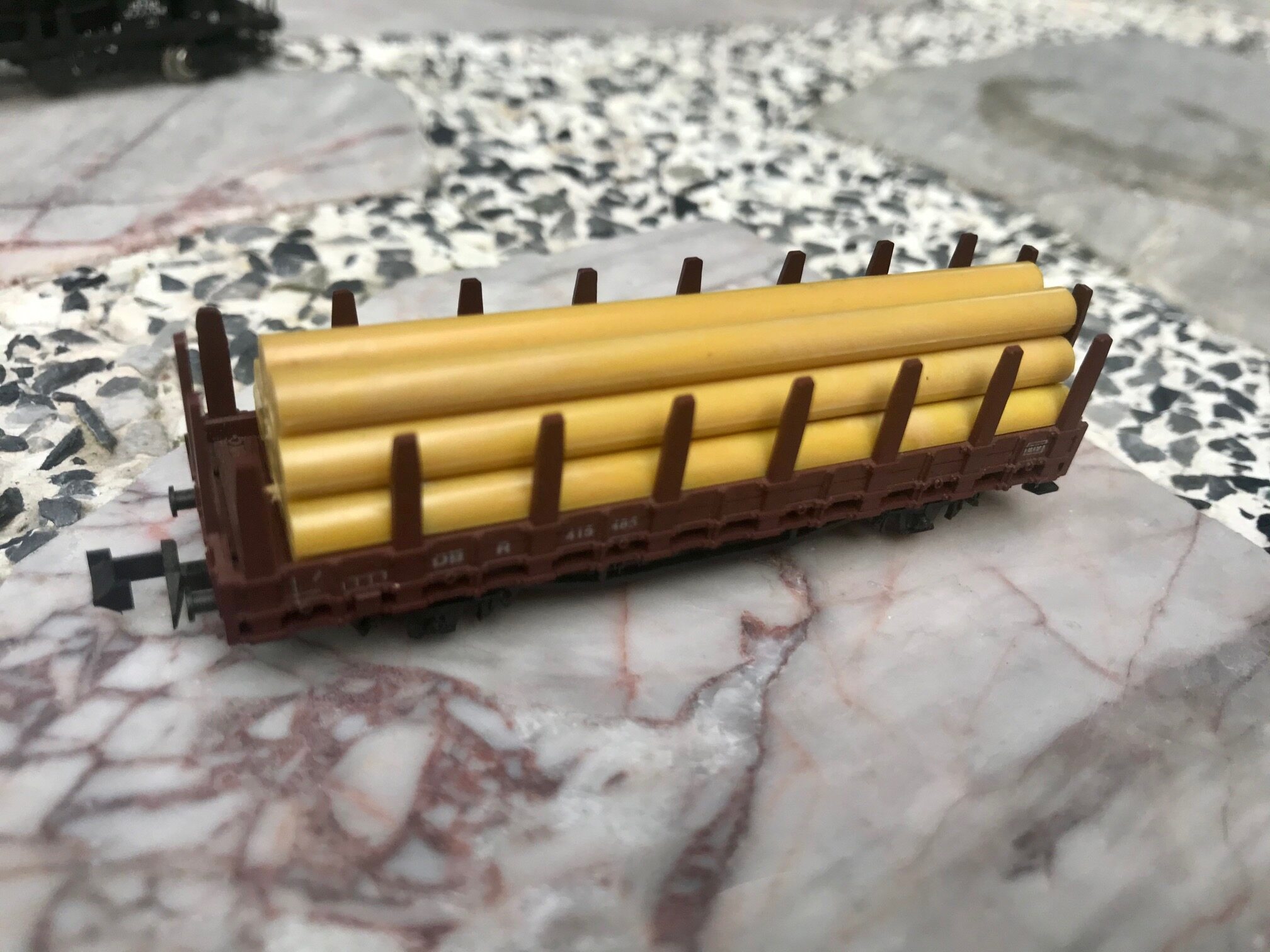 Preowned Tomix N Scale Log Transport Wagon