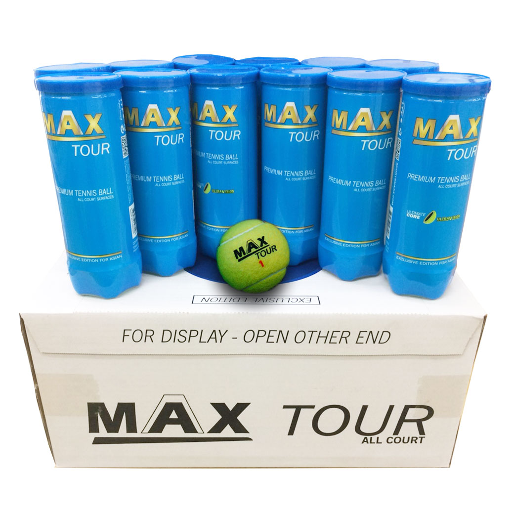 SPORTSMAAX ลูกเทนนิส MAAX TOUR 3 BALL/BOX (24 CAN) บรรจุ 24 กระป๋อง