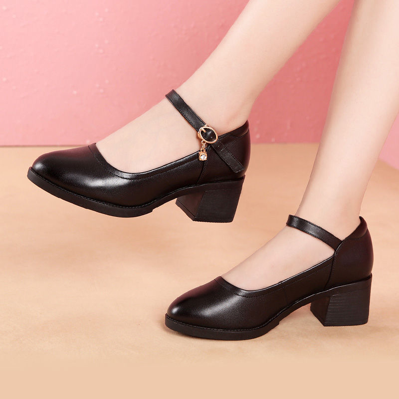 รองเท้าแตะ PrettyAnnie สำหรับผู้หญิงลดราคาแฟชั่นสไตล์เกาหลีรองเท้าแตะส้นสูงรองเท้าทำงานรองเท้าแตะผู้หญิงใส่สบาย