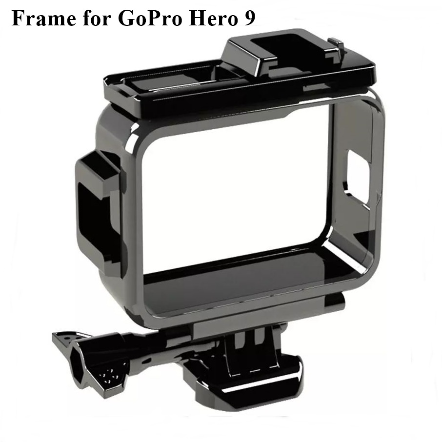 Frame Case for GoPro Hero 9 with 2 Cold Shoe Slot เฟรมกันกระแทกสำหรับ GoPro Hero 9