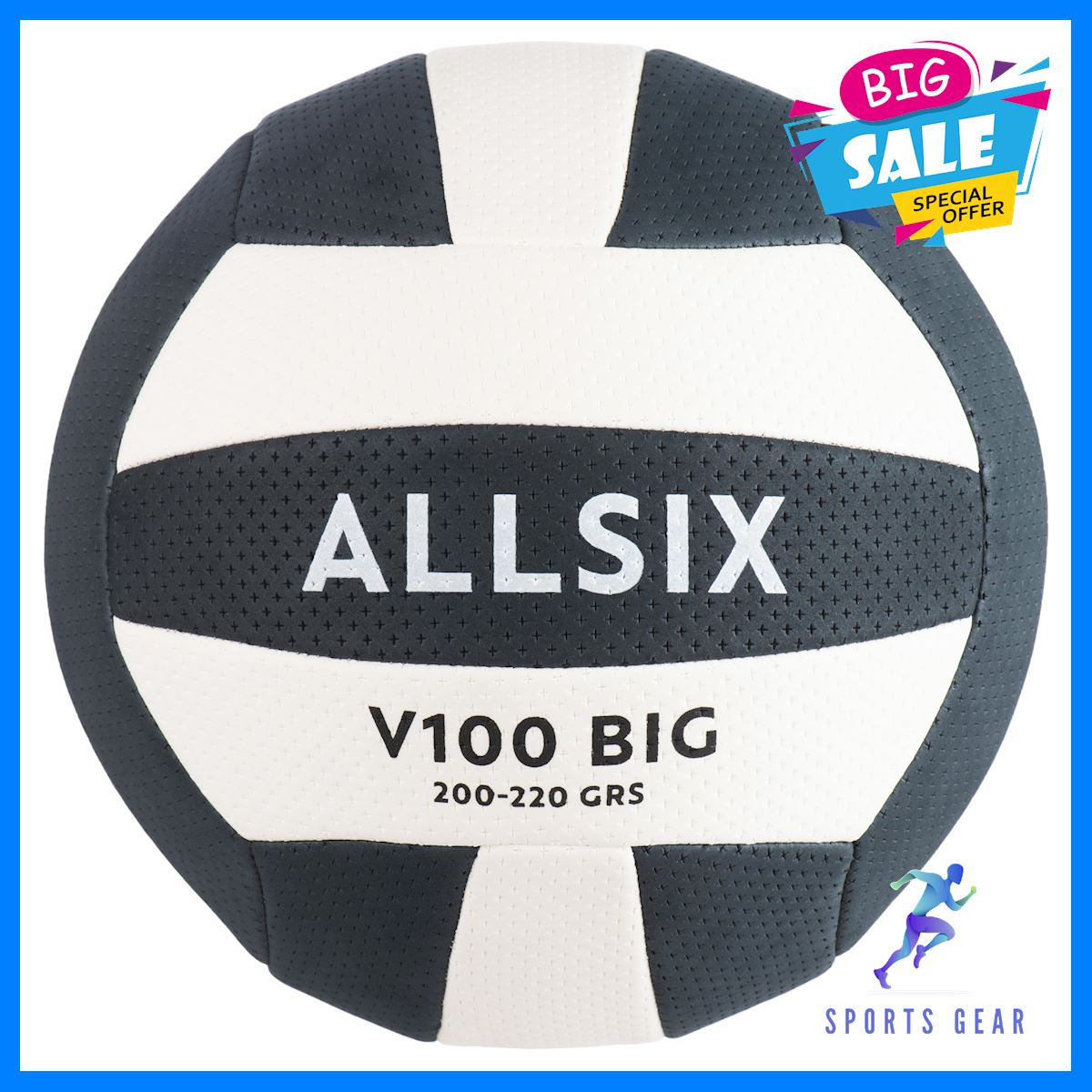 ALLSIX ลูกวอลเลย์บอล ลูกบอล ลูกวอลเลย์บอลรุ่น VBB100 (สีฟ้า/ขาว) Volleyball วอลเลย์ วอลเลย์บอล อุปกรณ์กีฬา