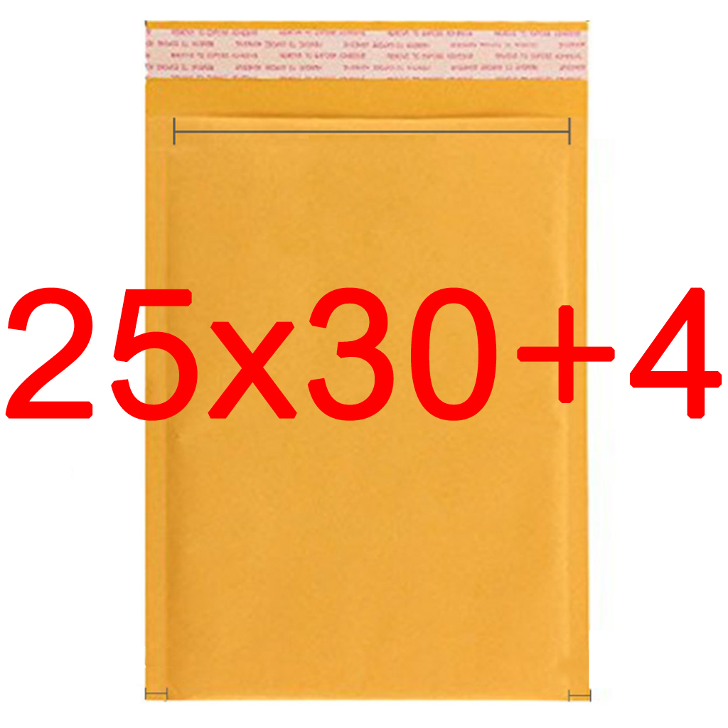 ซองกันกระแทก กระดาษคราฟท์ สีเหลือง มีบัลเบิ้ลด้านใน ซิล ผนึกโดยแถบสติ๊กเกอร์ คุณภาพสูง ราคาถูก ขนาดต่างๆ จำนวน 25 ซอง by Package Maiden สี 25x30+4 สี 25x30+4ขนาดสินค้า Other