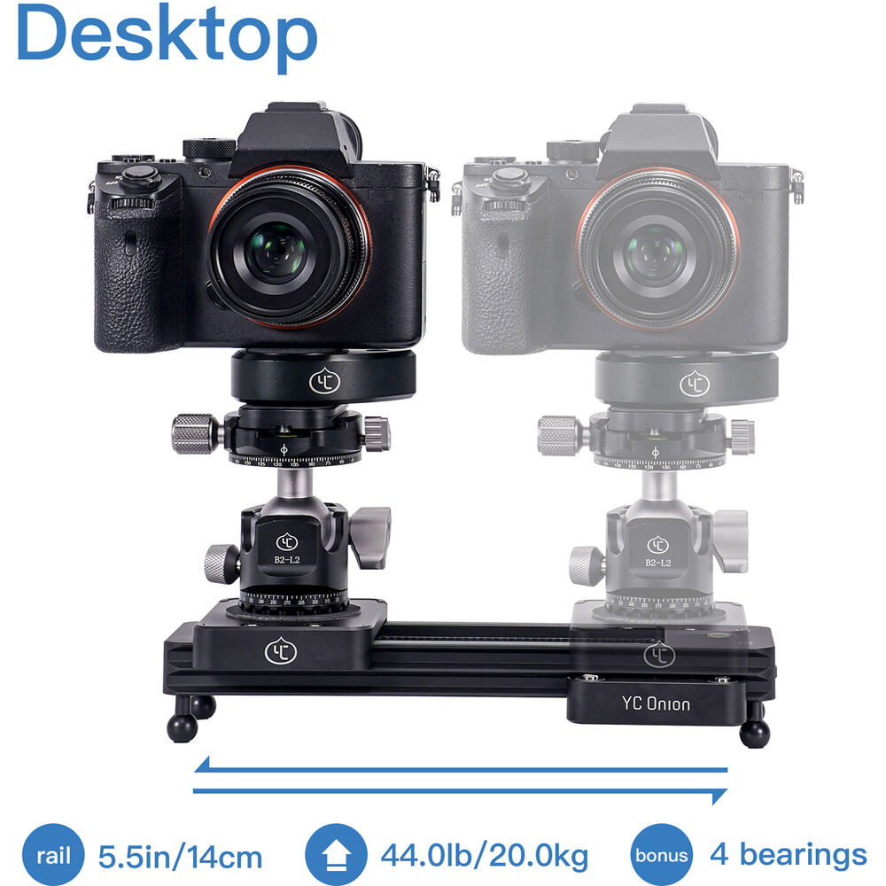 YC Onion CCS Chocolate Camera Slider Portable Mini 9”/23cm for DSLR ...