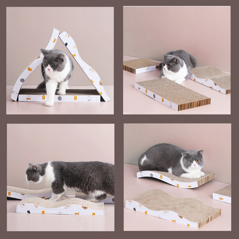 ที่ลับเล็บแมว กระดานขูดแมว ลดเฟอร์นิเจอร์ที่เสียหายและป้องกันฝ่าเท้าของแมว กระดาษลับเล็บแมว