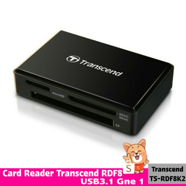 Card Reader Transcend RDF8 USB3.1 Gen 1 (TS-RDF8K2)