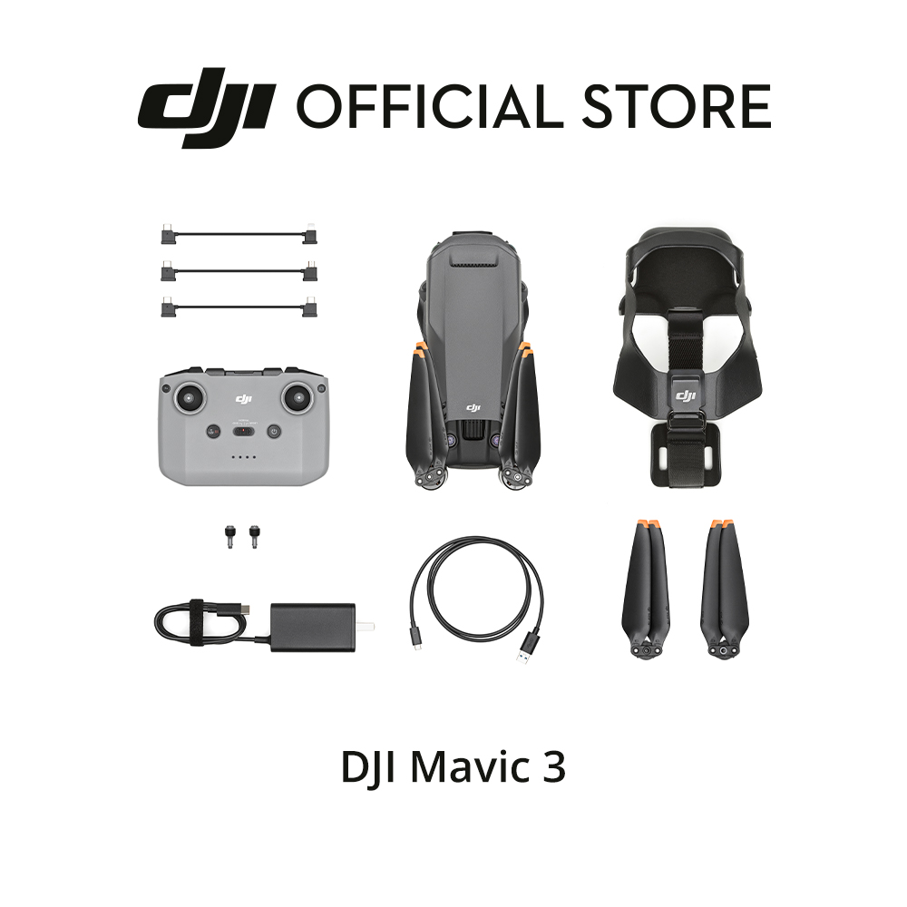 [Pre Order Mavic 3 Combo][NEW ARRIVAL]DJI Mavic 3 ดีเจไอ กล้องชัด 4K/60fps คมชัดสีสวยสมจริง กิมบอลกันสั่นแบบ 3 แกน บินนาน