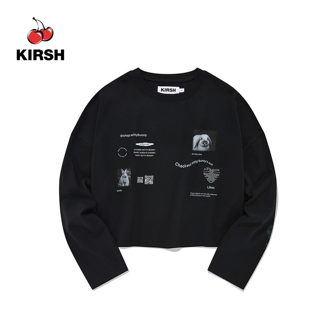 KIRSH] WITTY BUNNY LONG SLEEVE T-SHIRT |22AW | | Lazada.co.th