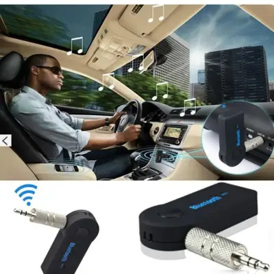 V2 Bluetooth Speaker Car Bluetooth Music Receiver Hands-free บลูทูธในรถยนต์ รุ่น BT310(BLACK)
