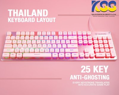 KEYBOARD NUBWO FORTUNE NK-32 PINK EDITION
