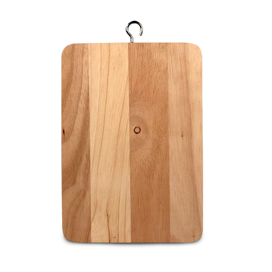 Joymart เขียง เขียงไม้ เขียงไม้ยางพารา เขียนหั่นเนื้อหมู มีที่แขวน ง่ายต่อการจัดเก็บ แข็งแรง ทนทาน สวยงาม Cutting board