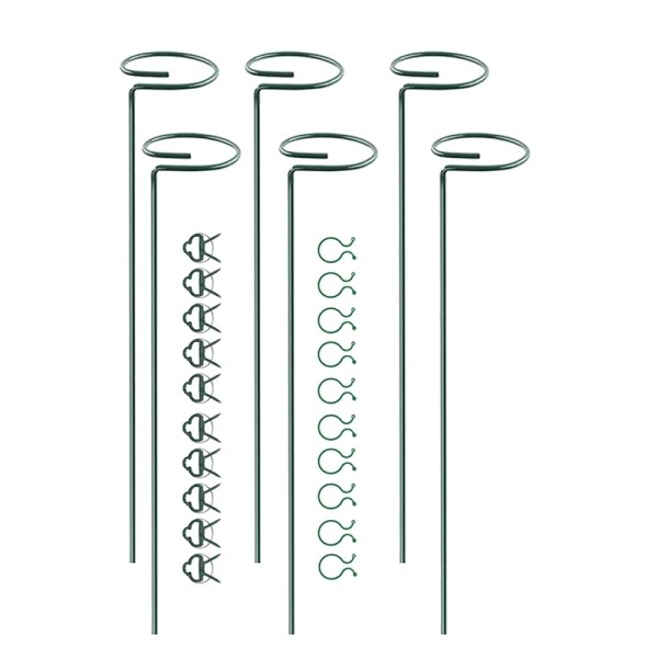 6Pack 15.8in Plant Support Stakes,Garden Plant Stakes,Single Stem Plant Support for Amaryllis,Orchid,Lily,Rose,Tomatoes