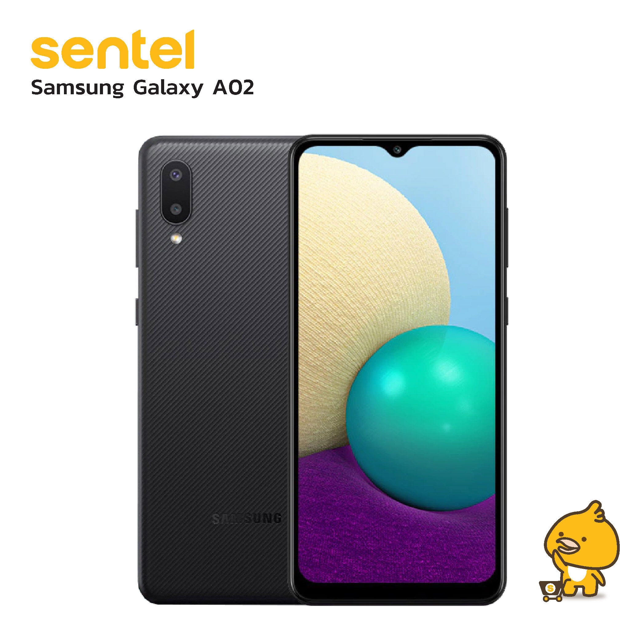 [ประกันศูนย์1ปี] Samsung Galaxy A02 (2021) โทรศัพท์มือถือ จอ 6.5 นิ้ว 3+32GB