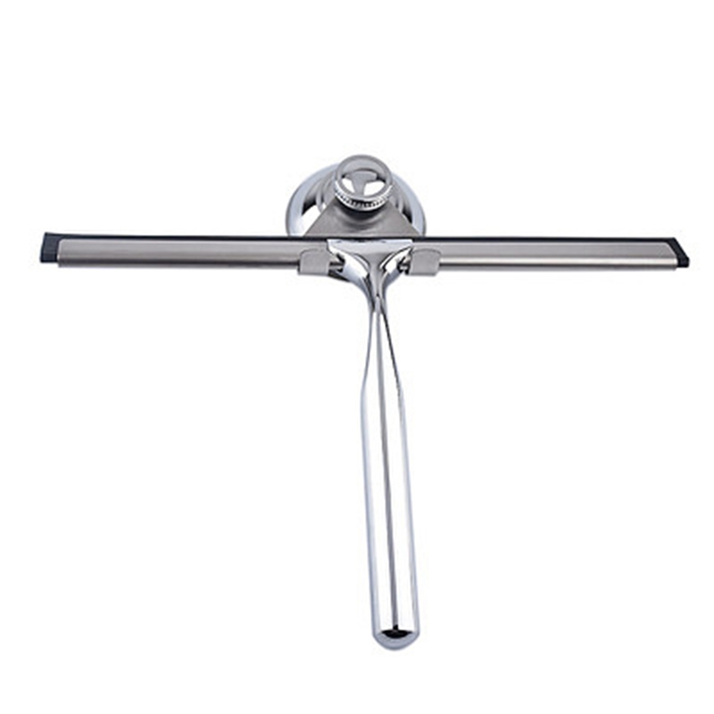 Shower Squeegee Stainless Steel with Matching Suction Cup Shower Tray