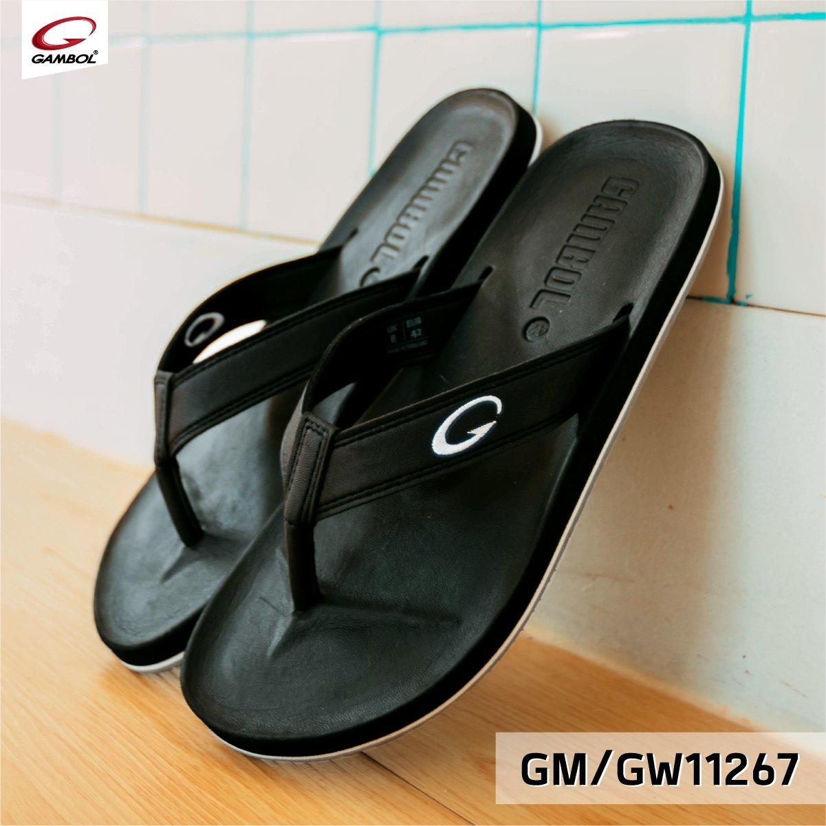 รองเท้าแตะหูหนีบ Gambol [11267 ถูกสุดในไทย size 37-43] ส่ง 23บ แกมโบล Flip-Flop ใส่สุดอย่าหยุดซ่า ชาย หญิง GM11267/GW11267 ของแท้ ไม่รับคืน NO Refund