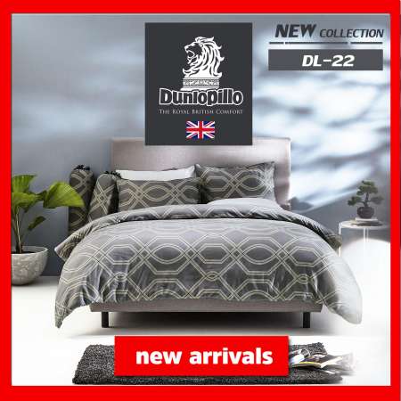 Dunlopillo ชุดผ้าปูที่นอน 3.5ฟุต 3ชิ้น รุ่น DL-22 ส่งฟรี Kerry
