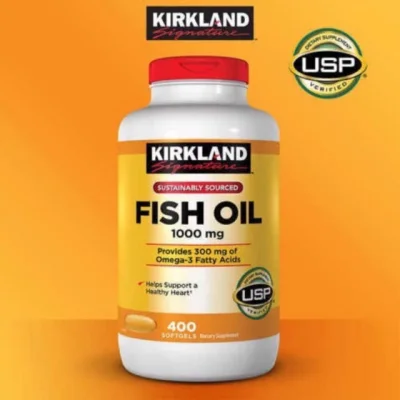 Exp.08/2023 Kirkland Fish Oil 400 เม็ด