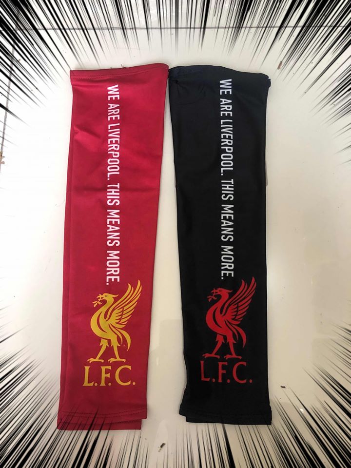 ปลอกแขนกันแดดลิเวอร์พูล Running/Cycling Arm Sleeves Liverpool FC. มีสองสี แดง และ ดำ