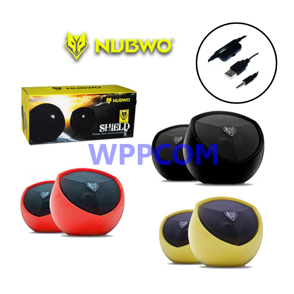 NUBWO ลำโพงคอม PC โน๊ตบุค Shield USB Speaker NS-004
