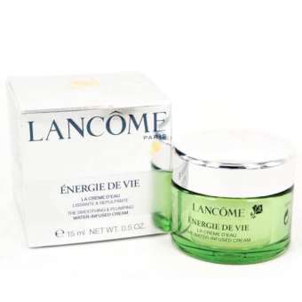 Lancome Energie De Vie Water-Infused cream 15 ml. ครีมบำรุงผิวที่ช่วยคืนความสดชื่นมีชีวิตชีวา (1 กระปุก)