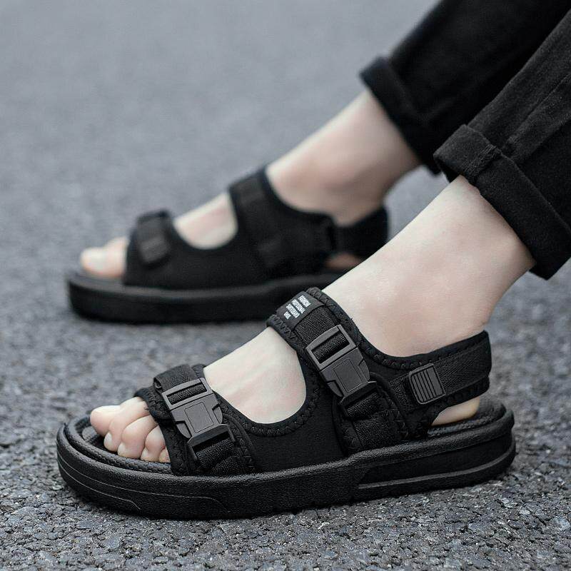 รองเท้าแตะรัดส้น น้ำหนักเบาสบาย ไม่ลื่น เพิ่มความมั่นใจในทุกการเดินทาง สไตล์เกาหลี Sandals Low Heel Women's Summer Sandal Shoes Ladies Women Shoes