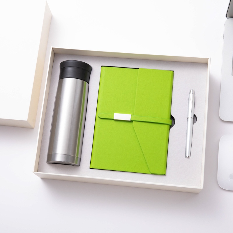 [COD] Business gift thermos set A5 notepad belly three-piece school ...