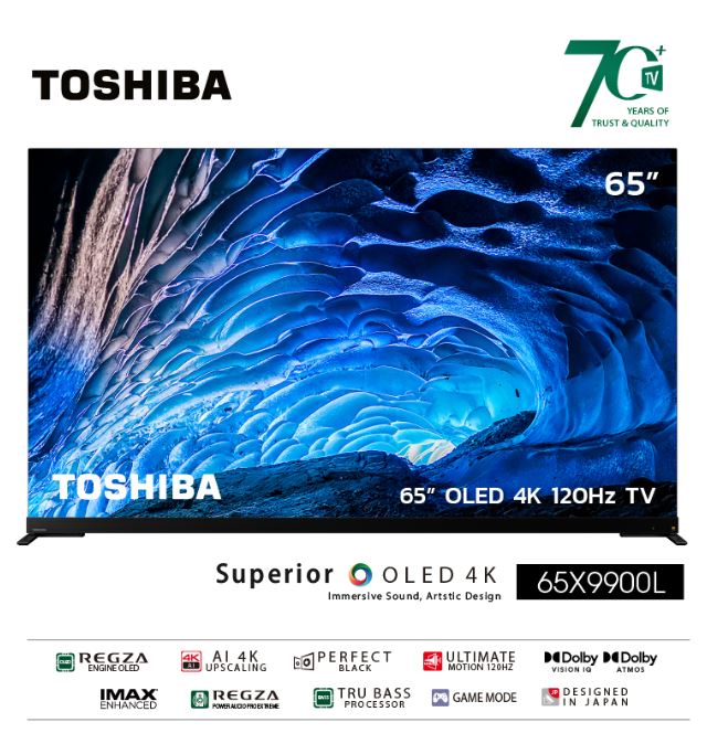 0 10 เดือน (Toshiba) TV 65X9900LP ทีวี 65นิ้ว OLED AI 4K Ultra HD HDR10 ...