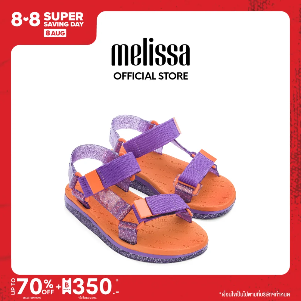 MELISSA รองเท้าแตะรัดส้น รุ่น MELISSA PAPETE + RIDER FLUOR EDITION 33221 รองเท้าส้นแบน รองเท้าลำลอง รองเท้ารัดส้น รองเท้าพลาสติก เมลิสซ่า