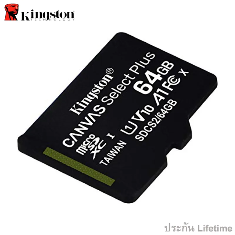 ภาพสินค้าKingston microSD Card 64GB Canvas Select Plus Class 10 UHS-I 100MB/s (SDCS2/64GB) + SD Adapter ประกัน Lifetime Synnex จากร้าน Actioncam Thailand บน Lazada ภาพที่ 5