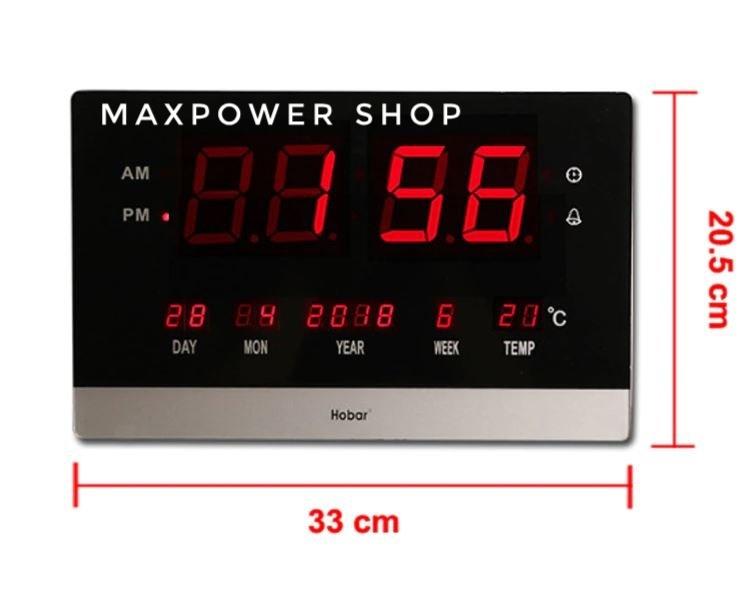 นาฬิกาดิจิตอล LED NUMBER CLOCK แขวนติดผนัง ตั้งปลุกได้ ตั้งเตือนทุก