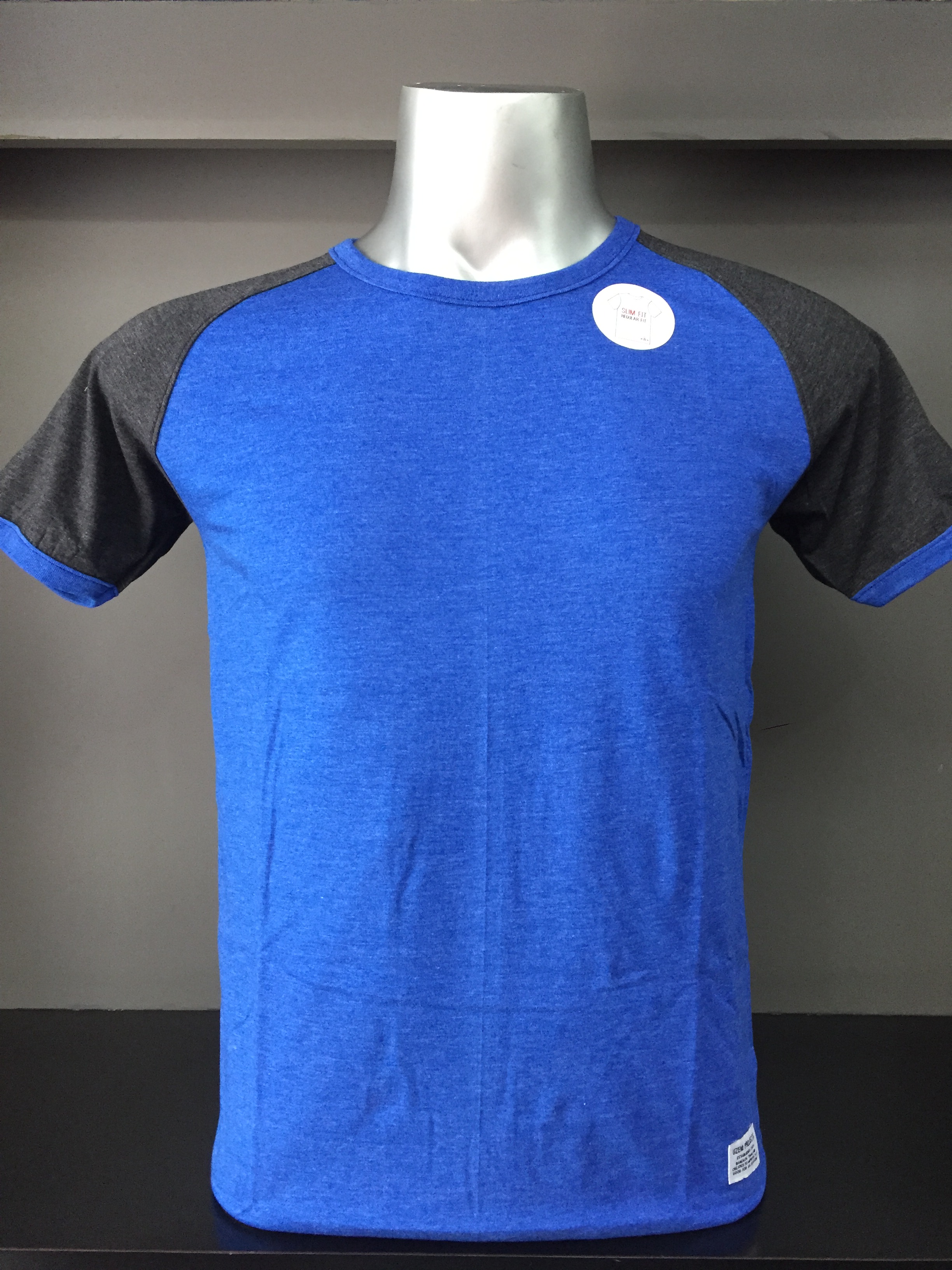 Uzem Ropa เสื้อยืดผู้ชาย uzem slimfit คอกลม แทบสีทูโทน แขนสั้นขอบสี code no 1-9 ...