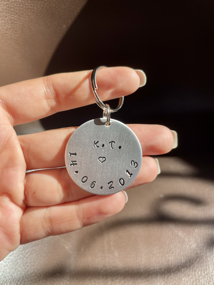 WOOFTIFY ป้ายชื่อสัตว์เลี้ยง #style2 Hand Stamped Pet ID Tags