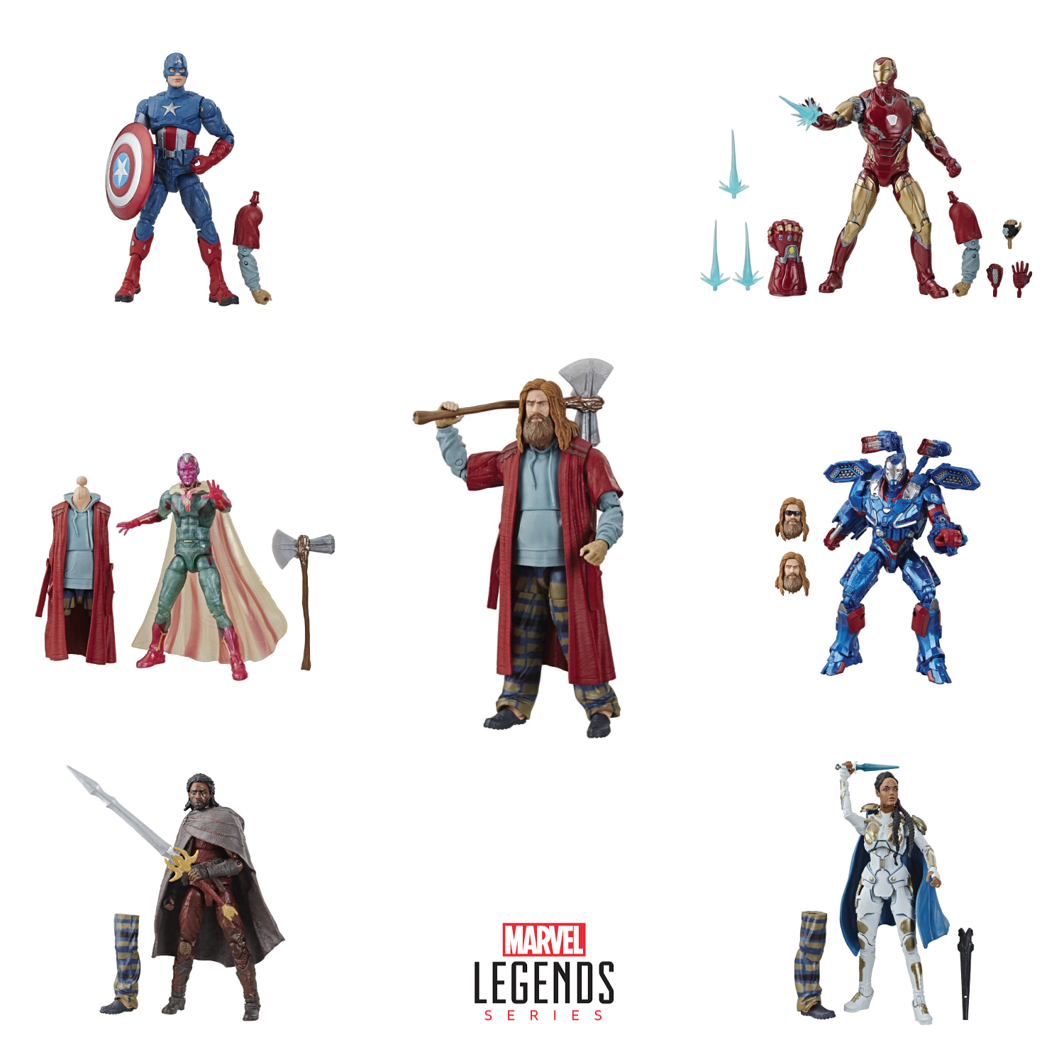 Avengers: Juego Final Marvel Legends Wave 3 Set de 6 Cifras (Thor