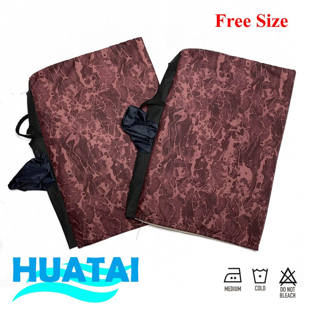 ถุงมือกันแดด กันลม สำหรับติดแฮนด์รถจักรยานยนต์ สีแดงกุหลาบ (นำเข้าจากไต้หวัน)