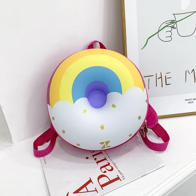M B home Mini Donut Kids Boys Girls Backpack Children's Bookbag Cute Zipper School Bag