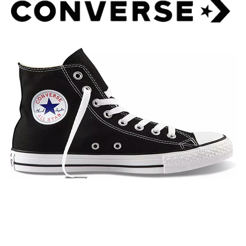 Converse ดาราชายคลาสสิกรองเท้าสูงด้านบนสีดำรองเท้าผ้าใบรองเท้าผู้หญิงรองเท้าลำลองรองเท้าสเก็ตบอร์ด 101010 M9160C