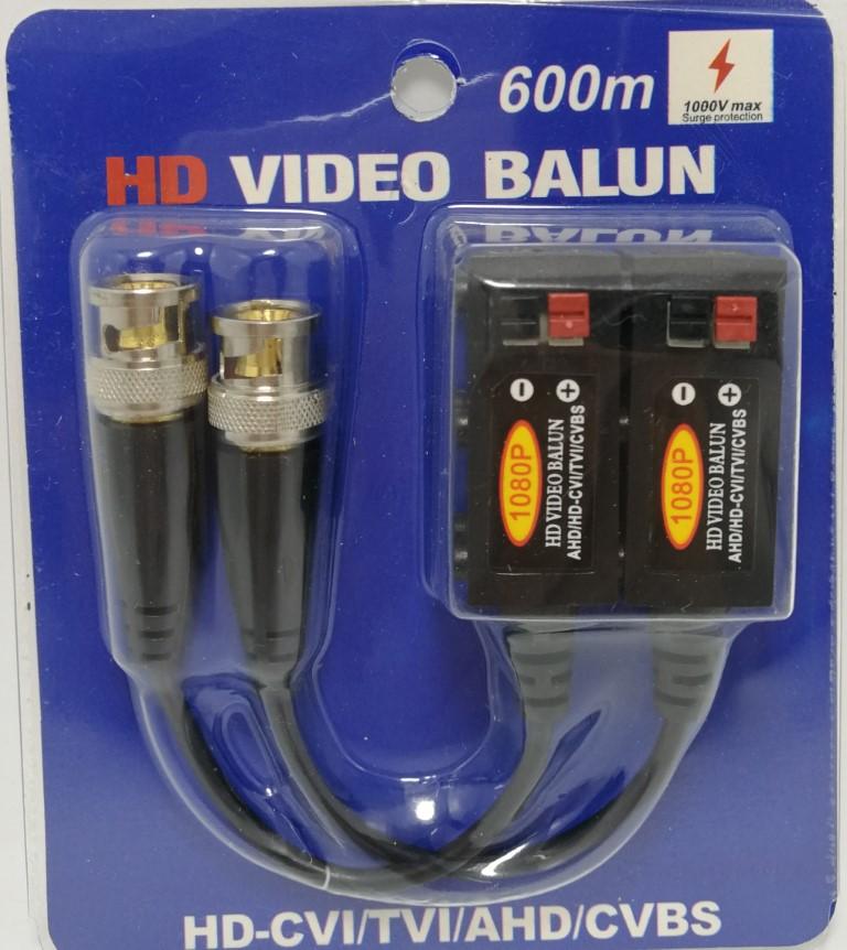 บาลัน HD VIDEO BALUN 600m. บาลันสำหรับกล้องวงจรปิด HD-CVI/TVI/AHD/CVBS 600 ม. มีวงจรป้องกันไฟกระชาก