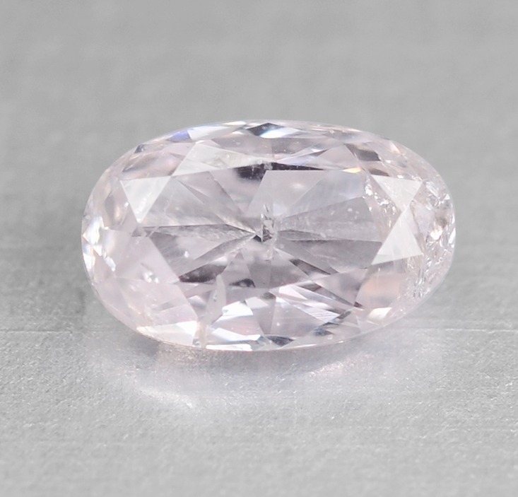Fancy Pink Diamond 0.08 cts Oval Shape Loose Diamond Untreated Natural Color
