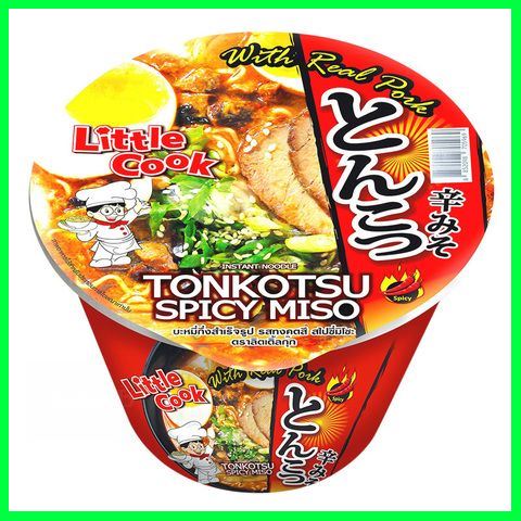 ของดีคุ้มค่า Little Cook Instant Noodle Tonkotsu Spice 165g บริการเก็บเงินปลายทาง