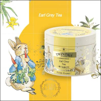 🚚 พร้อมส่ง ชา Twinings x Peter Rabbit Co-branded Limited Edition 48g รส Earl grey Tea