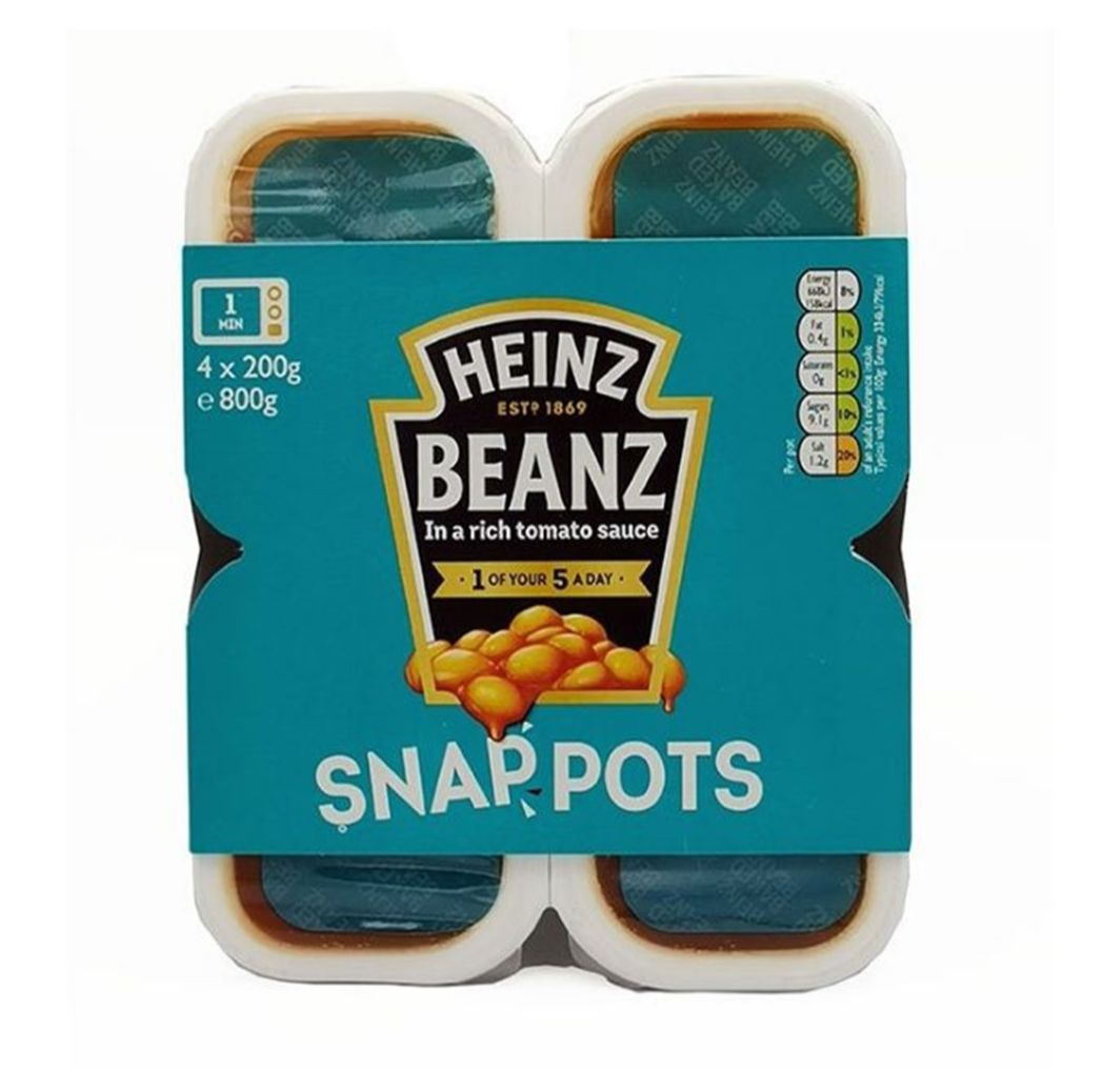 Heinz Baked Beans Snap Pots ไฮนซ์ ถั่วลันเตา สแนปพอท 800g. | Lazada.co.th