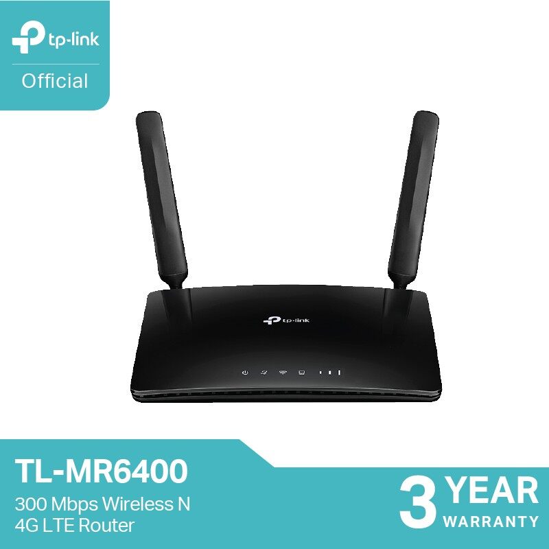 Tl-Mr6400 เราเตอร์ใส่ซิม Wireless N 300mbps 4g Router Wifi รองรับ 4g ทุกเครือข่าย Tp-Link. 