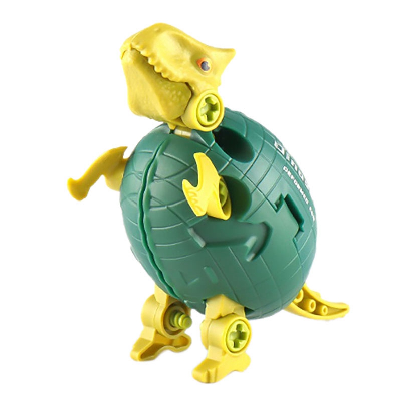 DIY Nut Assembling Toy Deformed Dinosaur Egg Assembly Dinosaur Building Block Model Dinosaur Combination Toy for Kids