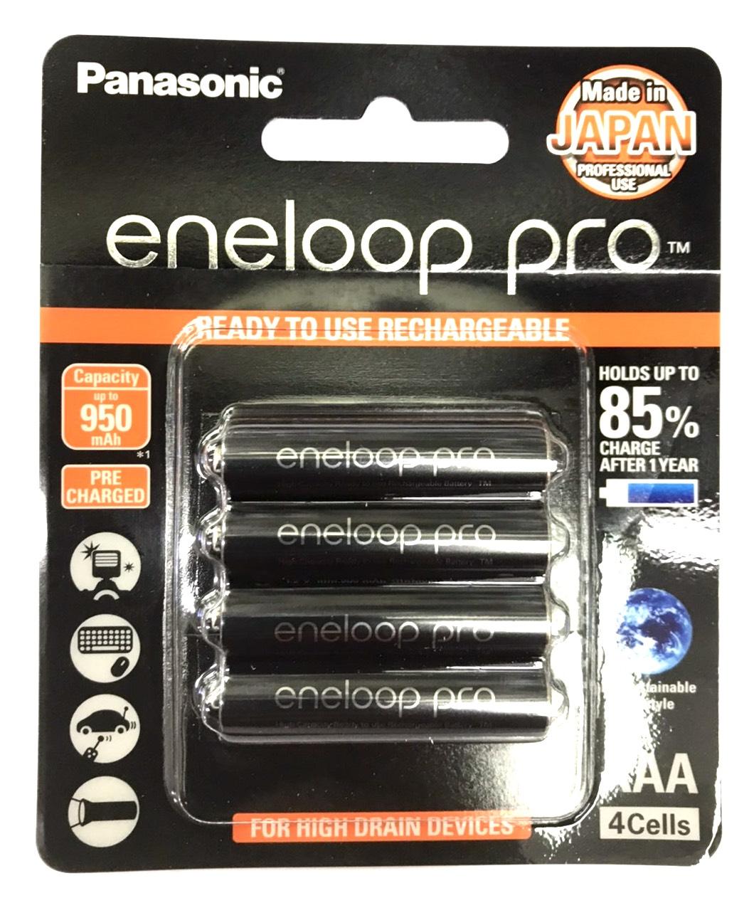 ถ่านชาร์จ Panasonic Eneloop Pro Aaa 950 Mah 8 ก้อน ของแท้ ผลิต 2019