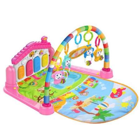 Kids Toy ของเล่นเด็ก เพลยิมเปียโนทรงบ้าน  (Multifunction Piano Fitness Rack)