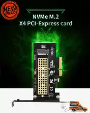ภาพขนาดย่อของภาพหน้าปกสินค้าLBShare M.2 NVMe SSD TO PCIE 3.0 X4 adapter M Key interface card S PCI Express ssd m.2 nvme pci to m2 จากร้าน Limit Break บน Lazada