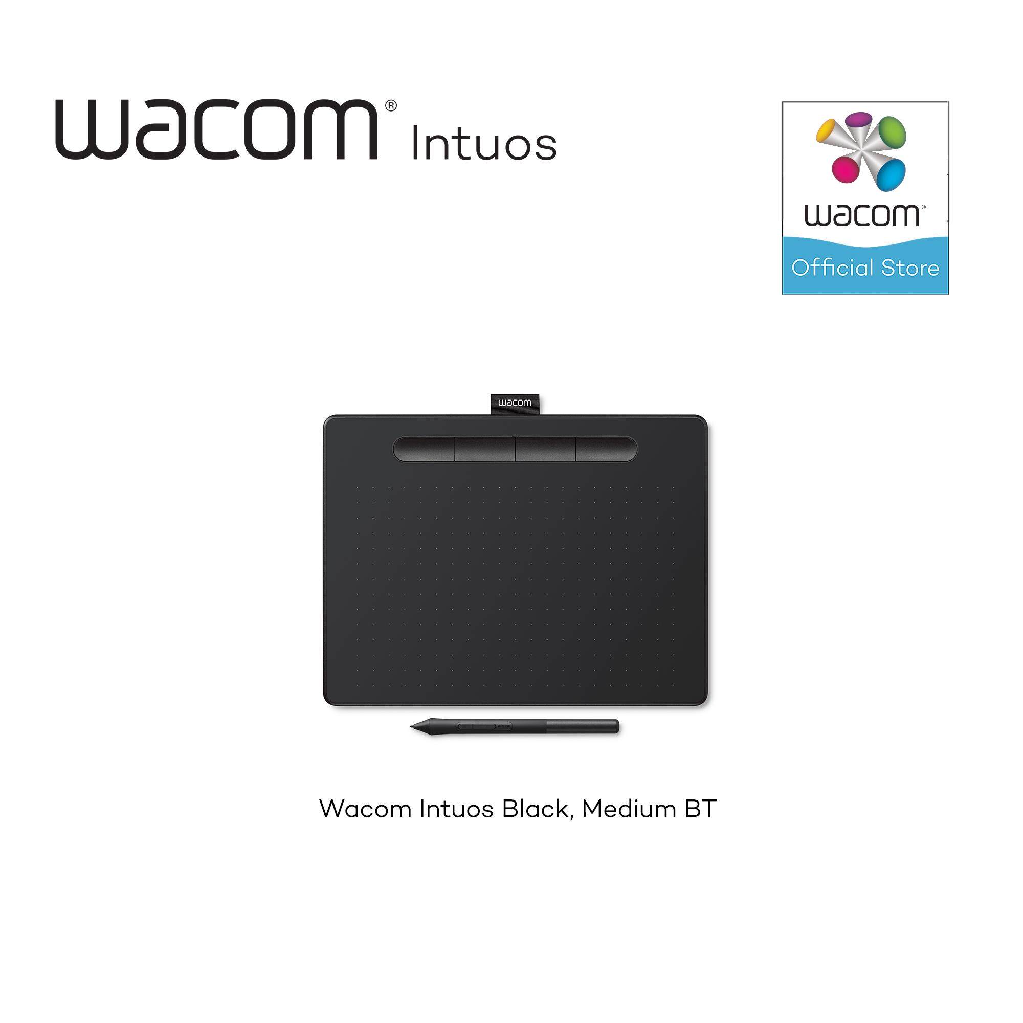 Wacom Intuos M Bluetooth Black/Berry/Pistachio (CTL-6100WL) แท็บเล็ตสำหรับวาดภาพกราฟฟิก