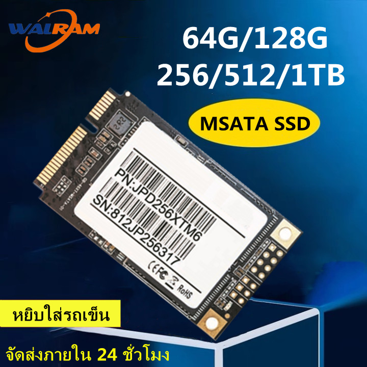 Walram MSATA MINI PCI-E 512/256/64G MLC แฟลชดิจิตอล128 HDD ภายใน Solid State Drive อุปกรณ์สำหรับคอมพิวเตอร์พีซีเดสก์ท็อปแล็ปท็อป