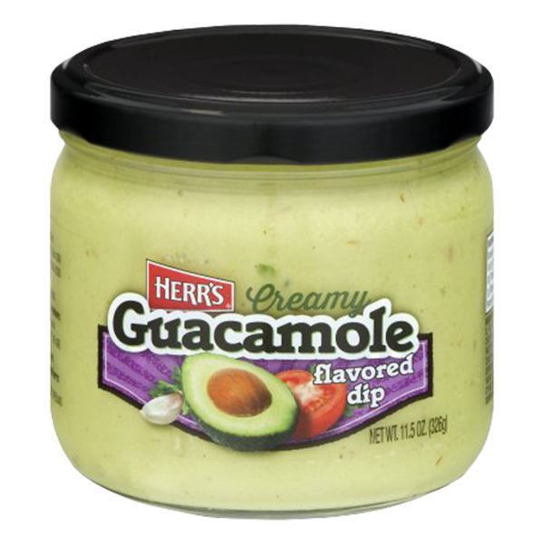 Herr's Dip Sauce Guacamole 326g  กัวคาโมเล่ ดิป ซอส ตราเฮอร์ส ขนาด 326 กรัม (3309)