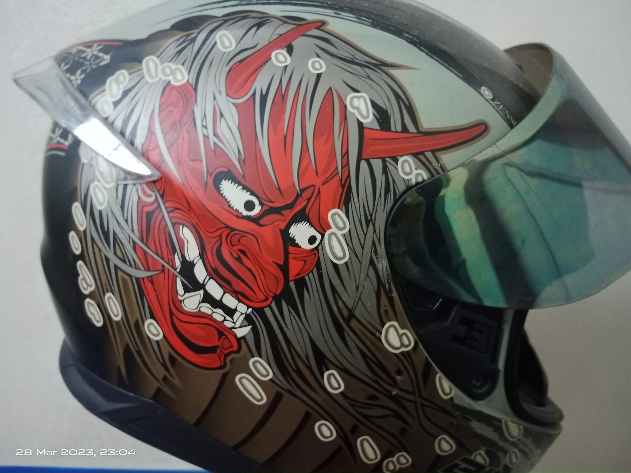 BILMOLA MOTORCYCLE HELMET 'Yasha' by Zensui Narita LIMITED EDITION