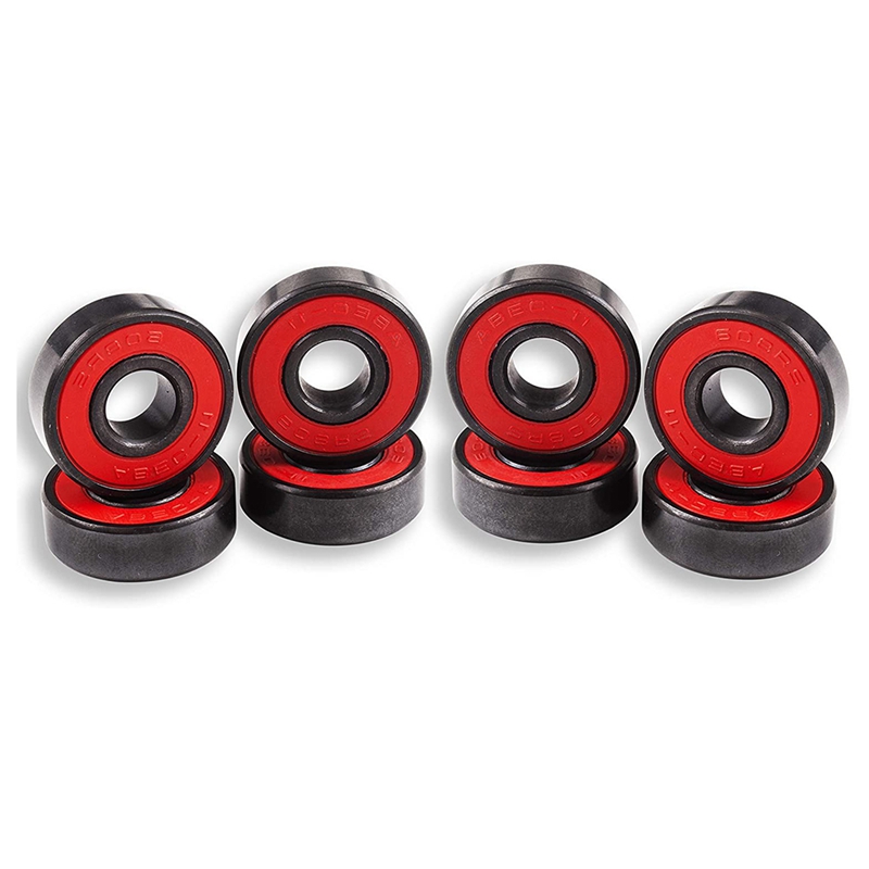 8 Pcs Ceramic Bearings High Speed Wear Resistant for Skate Skateboard Wheel for Skateboard Scooters Skate